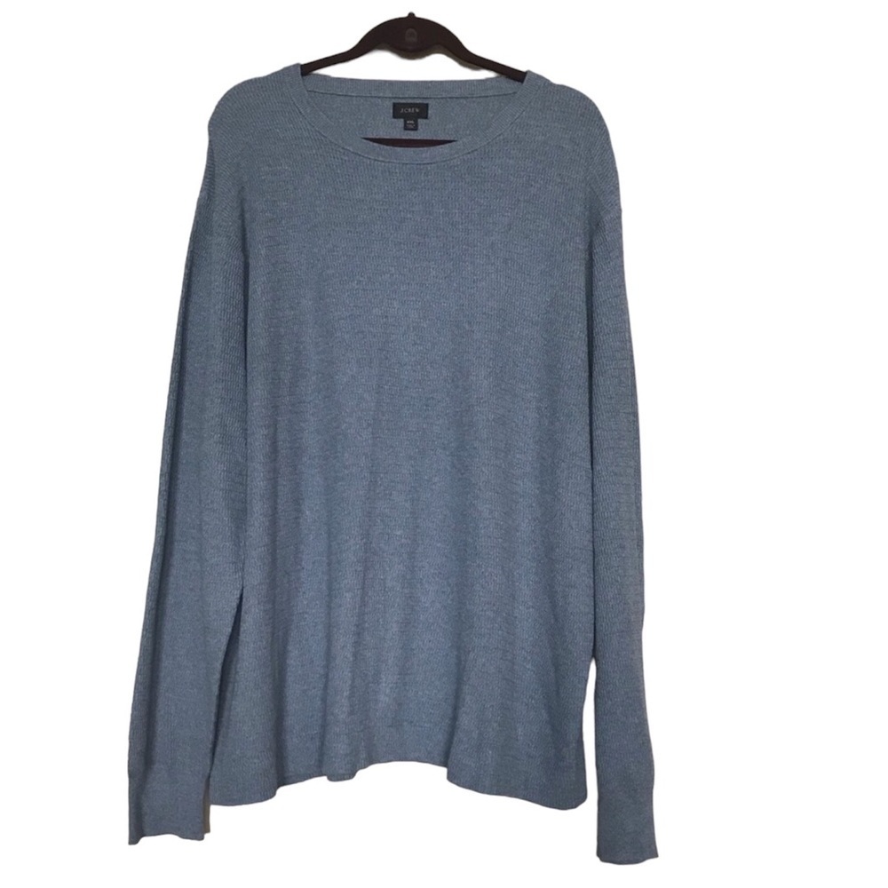 J. Crew slate blue long‎ sleeve sweater tee in size XXL. 100% cotton